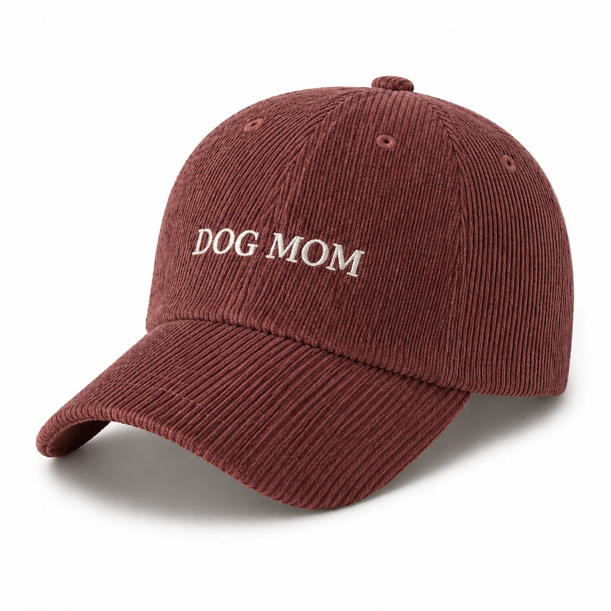 The Signature Dog Mom Cap Burgundy